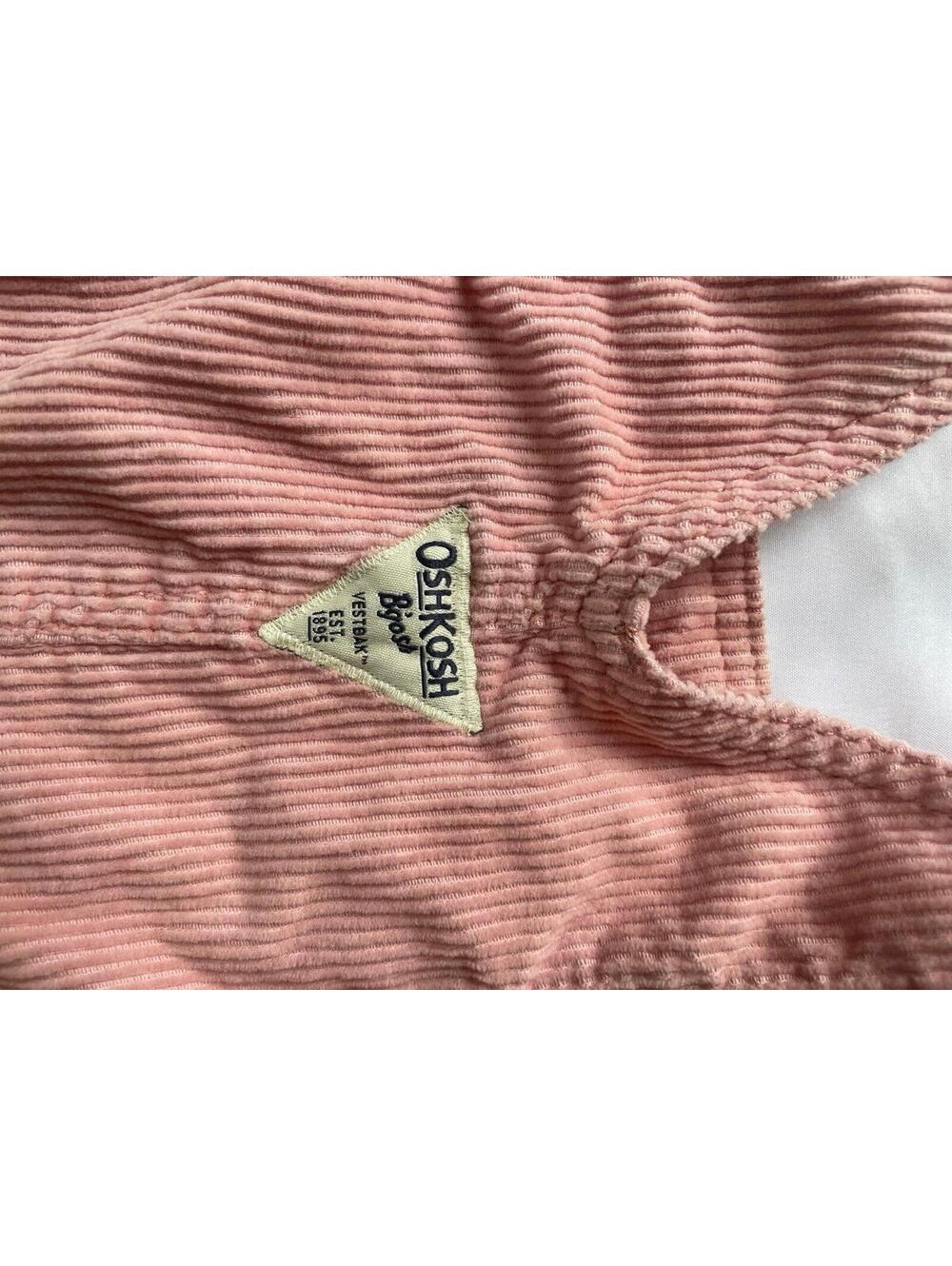 OshKosh B’gosh Pink Corduroy Overalls 2T Toddler Girl - Picture 6 of 7